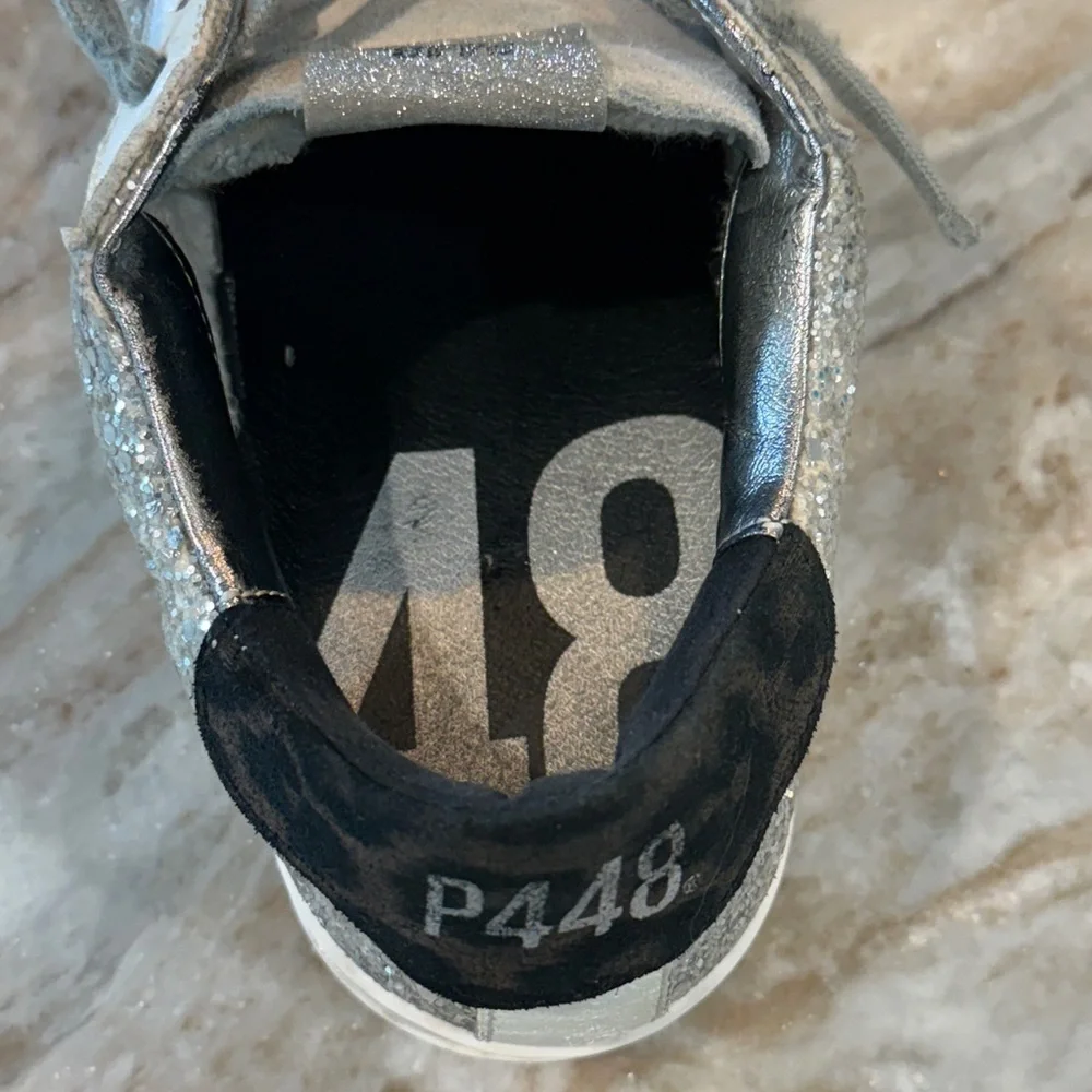 Women’s P448 Silver glitter sneakers- Size 38 - Picture 12 of 12